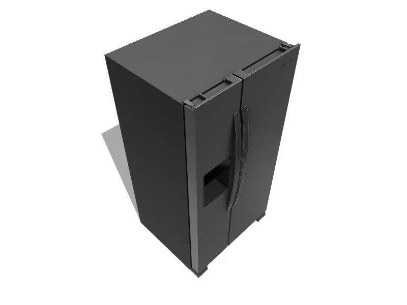 36-Inch Wide Side-by-Side Refrigerator- 24 Cu. Ft. Stainless Steel