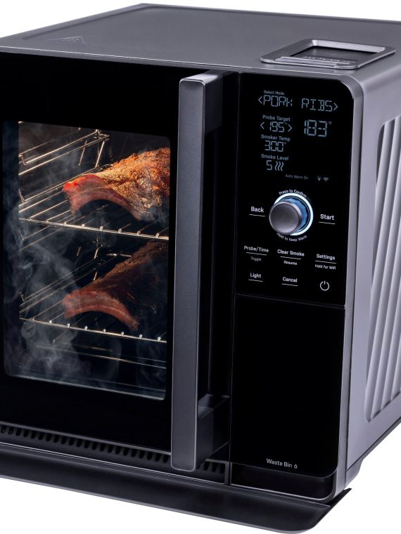 GE Profile, Smart Indoor Smoker, Black