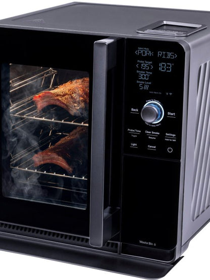GE Profile, Smart Indoor Smoker, Black