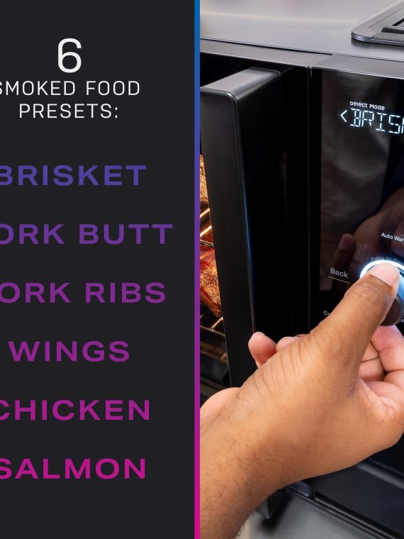 GE Profile, Smart Indoor Smoker, Black