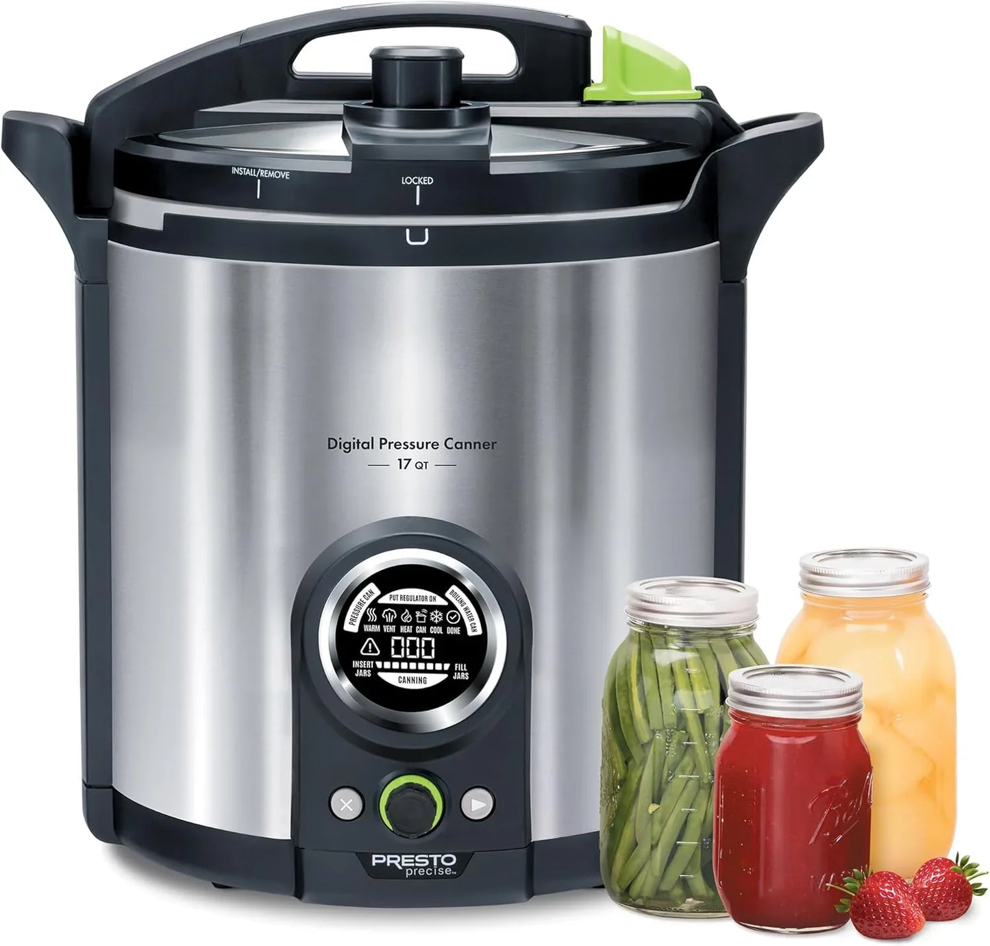 Presto 02152 17-Quart Digital Pressure Canner- Digital Display, Waterbath Capable