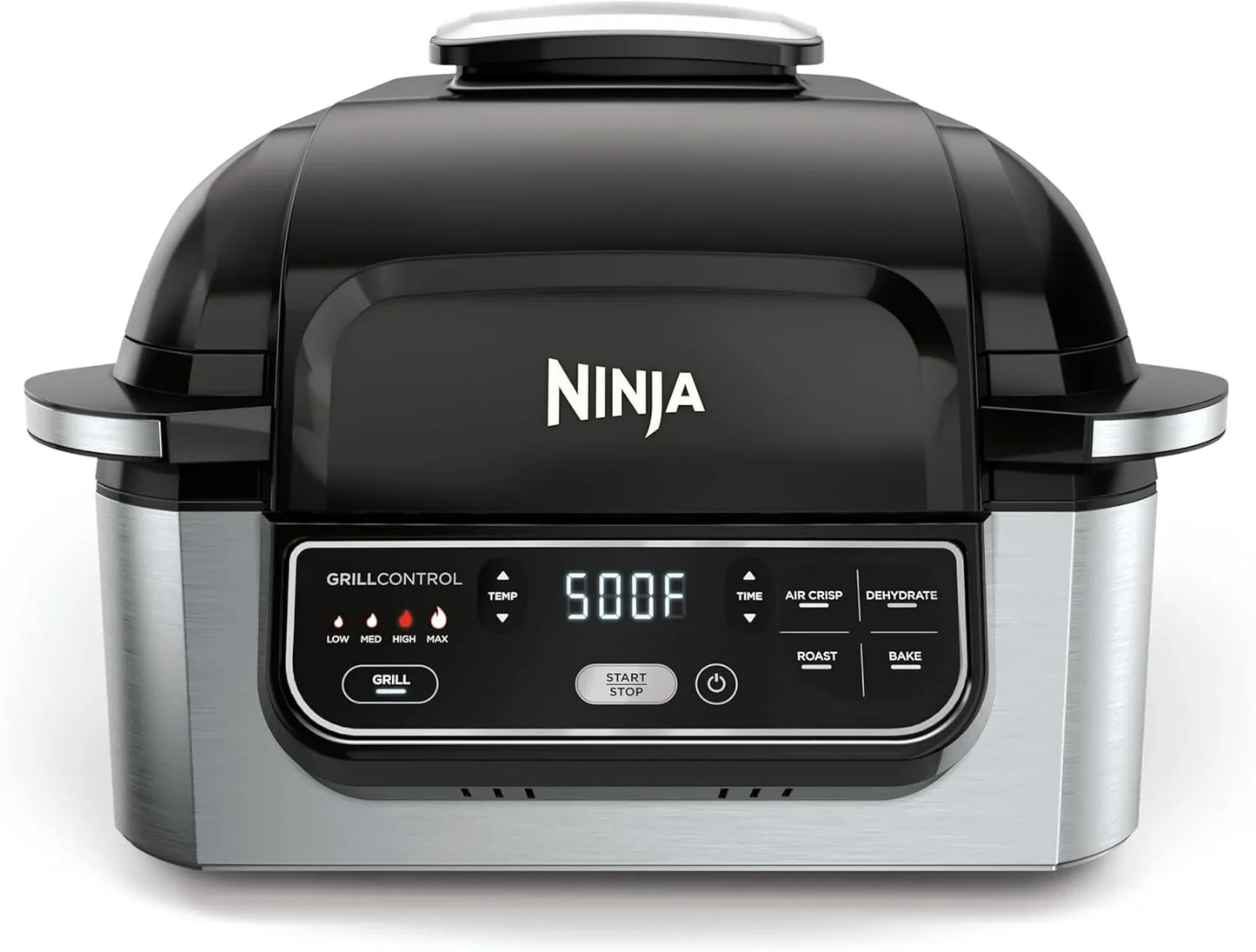 Ninja, Indoor Grill, Foodi, 5-in-1, Grill, Air Fry, Roast, Bake, And Dehydrate, Fits Up To 3lb Roast