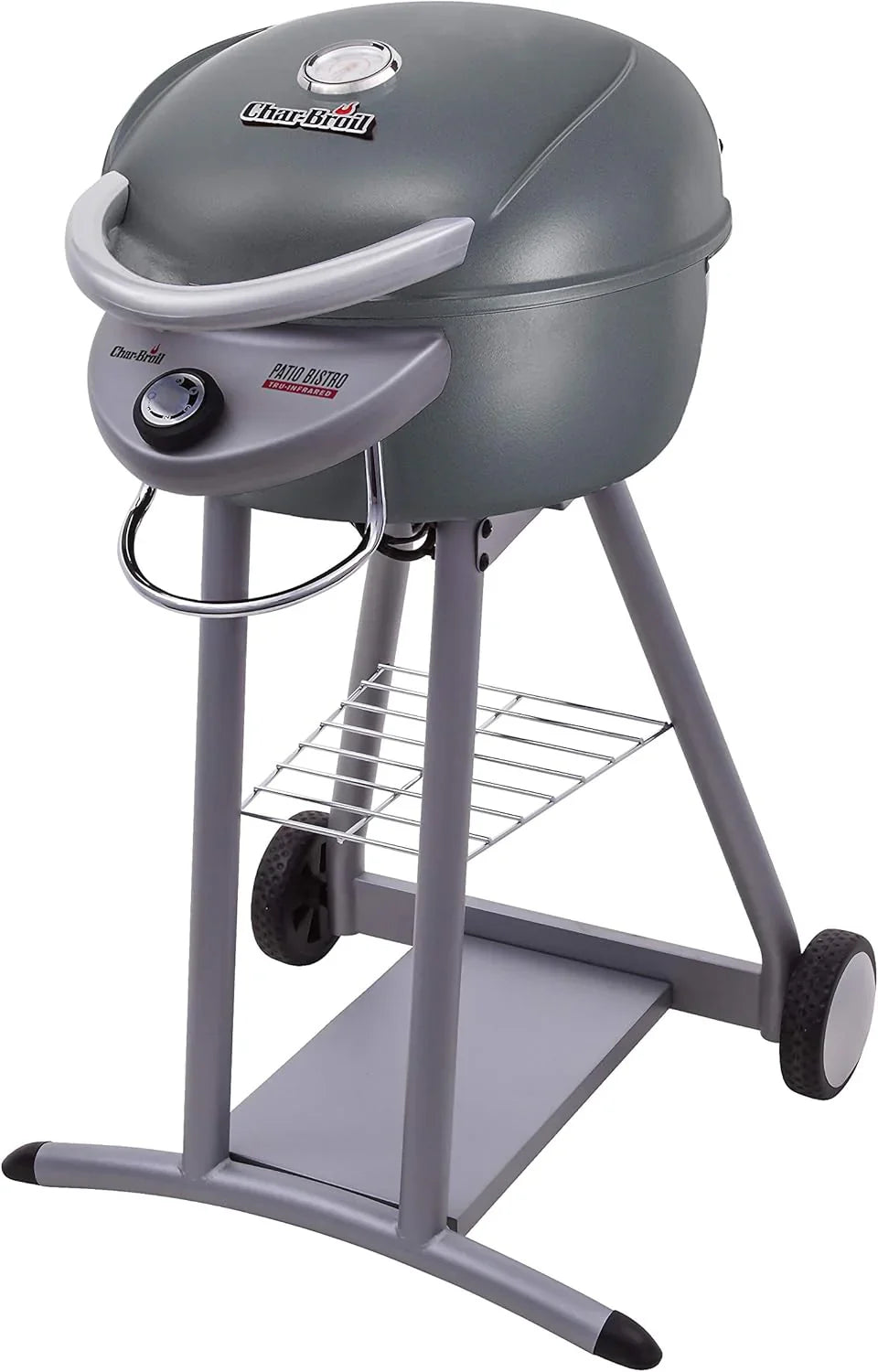 Charbroil 3-in-1 Dual Fuel Outdoor Bistro Pro Electric Grill And Griddle Plus Charcoal Mode Bbq