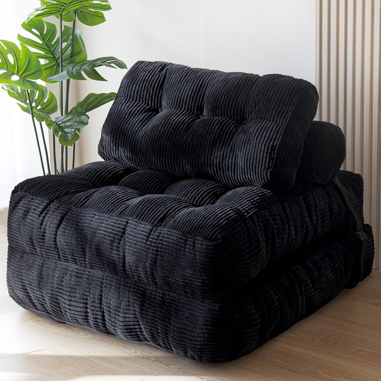 Maxyoyo Folding Sofa Bed, Convertible Sleeper Chair With Pilow Foldable Mattress With Back Support