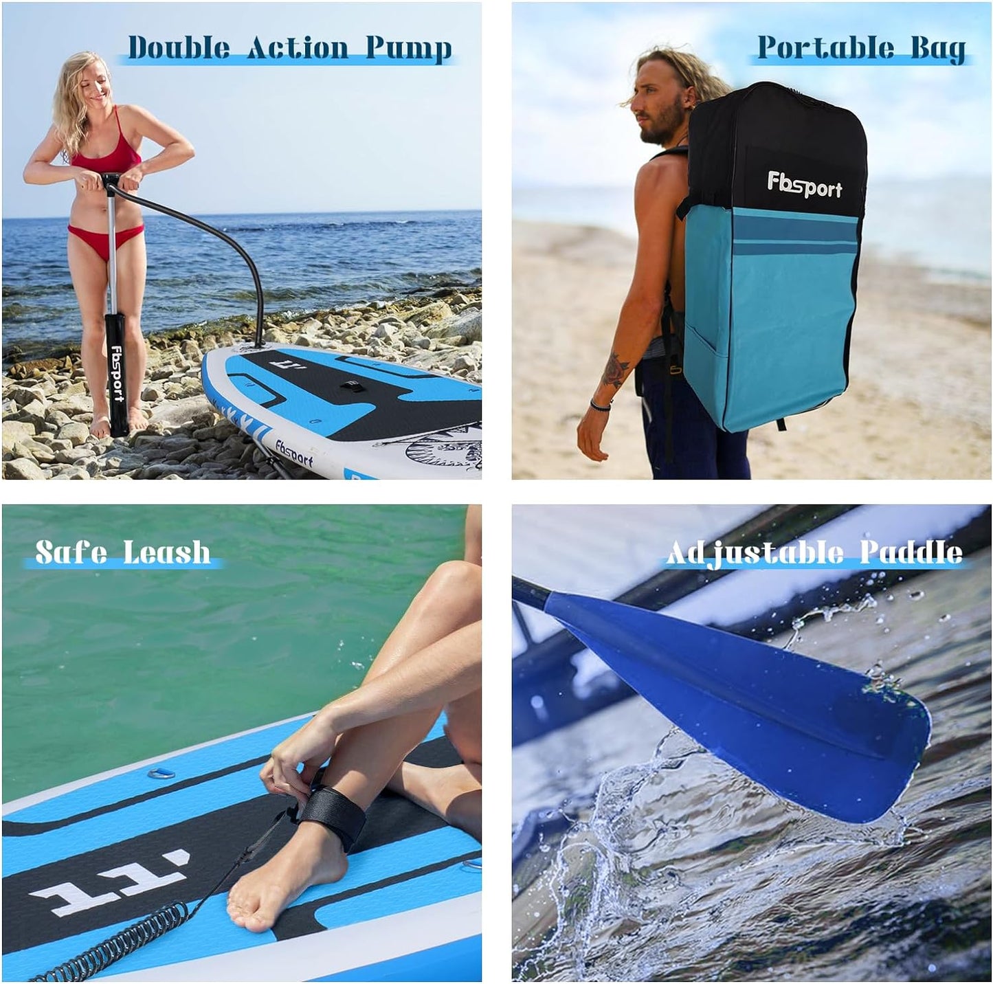 Premium Stand Up Paddle Board Yoga Board With Sup Accessories And Carry Bag