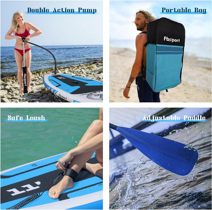 Premium Stand Up Paddle Board Yoga Board With Sup Accessories And Carry Bag