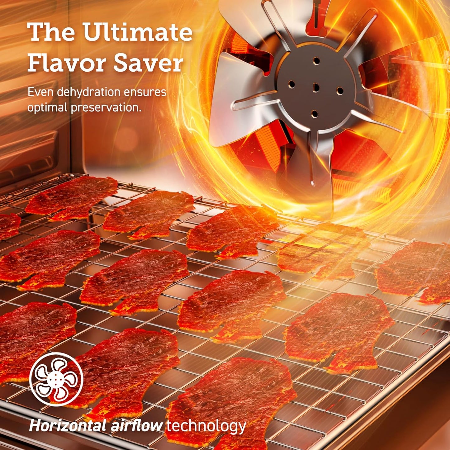 Cosori Food Dehydrator Bigger Than 7 Trays With Large 6.5 In. Drying Space 600W Power