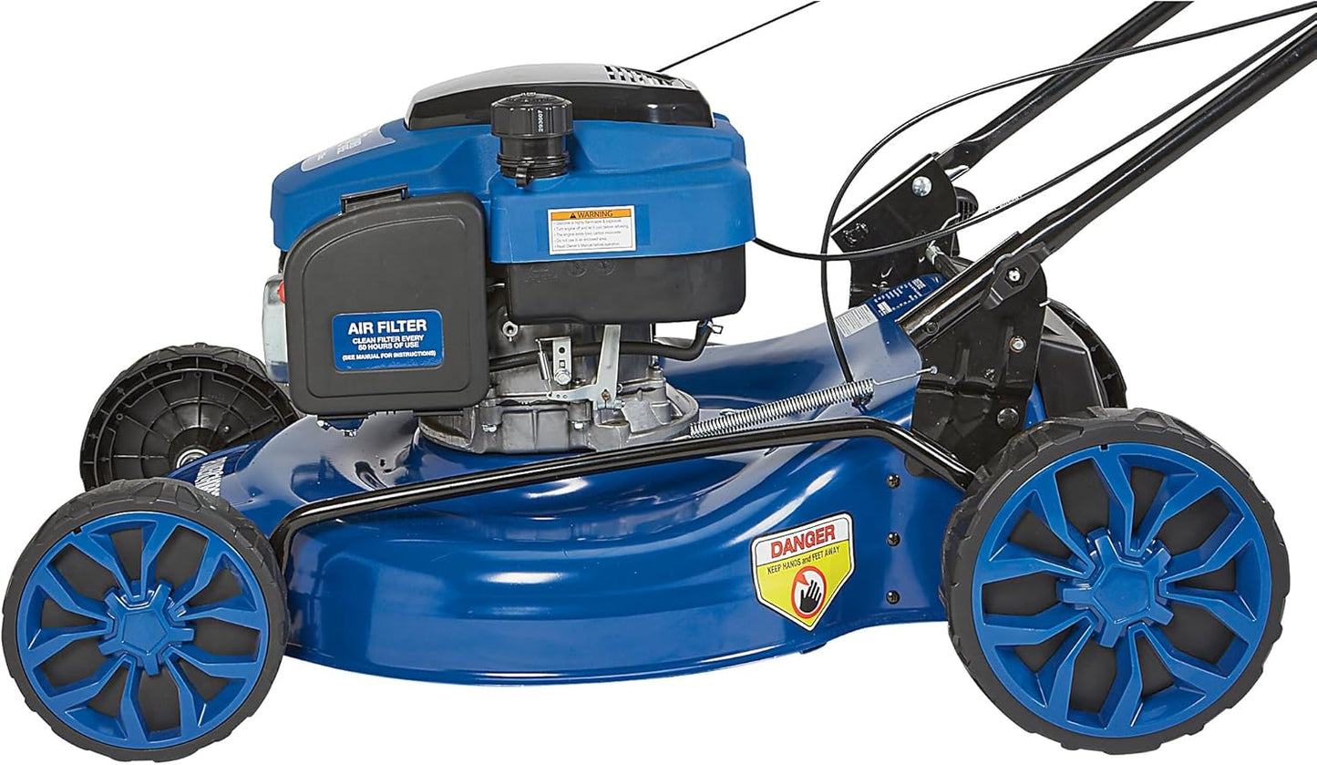 21-Inch 3-in-1 Self-Propelled Gas Lawn Mower 200cc 4-Stroke Ohv Engine, Mulch, Bag
