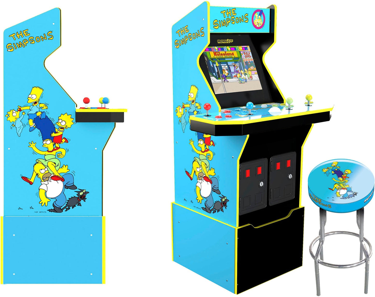 Arcade1Up, The Simpsons 30th Edition Arcade With Stool And Tin, Multi