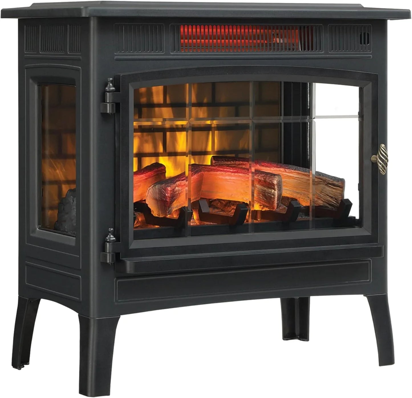 Duraflame Freestanding Electric Fireplace Stove Heater With 3D Flame Effect