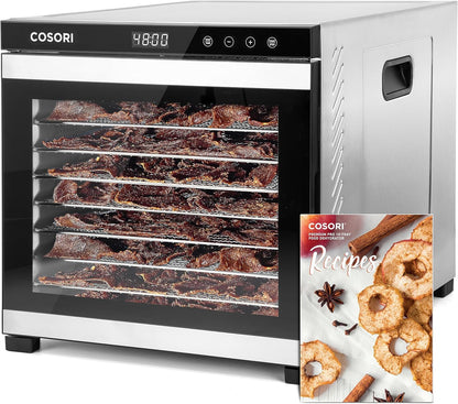 Cosori Food Dehydrator Bigger Than 7 Trays With Large 6.5 In. Drying Space 600W Power
