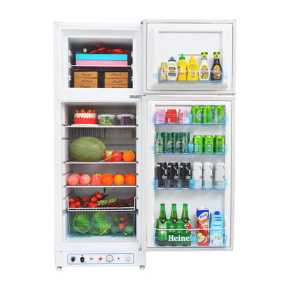 Smad 9.4 Cu. Ft. 64 In. H Propane Refrigerator AC 110V Freezer Large Capacity Frigde Camper Motorhome