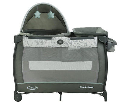 Graco Pack 'N Play Close2Baby Bassinet Playard Features Portable Bassinet Diaper Changer And More Derby