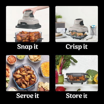 Ninja Crispi 4-in-1 Portable Glass Air Fryer Cooking System