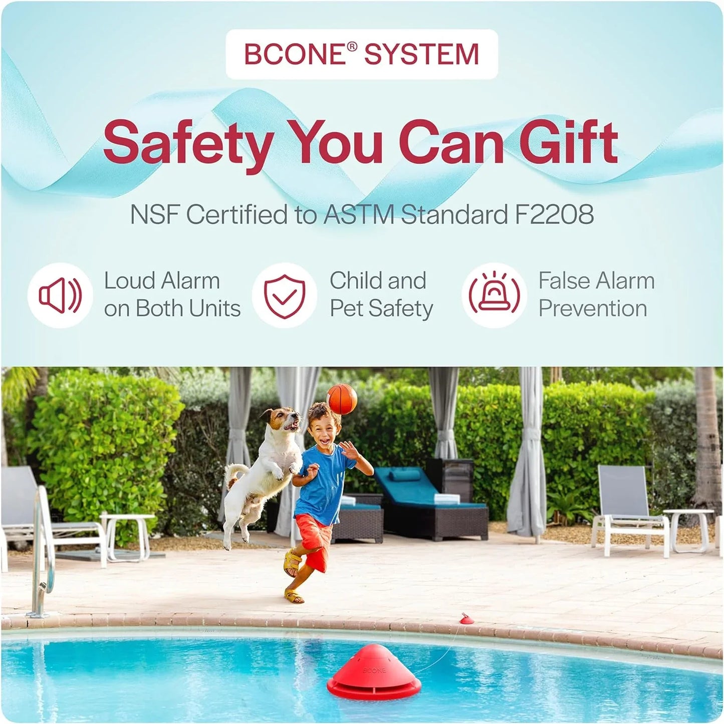 System Pool Alarms, Loud Pool Safety Alarms On Home And Pool Equipment, Astm F2208-certified Floating Pool Alarms, Connect To Alexa