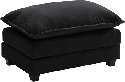 Ihanherry 146 In. U-Shaped Modern Sofa Modular Sectional Cloud Couch With 2 Ottoman