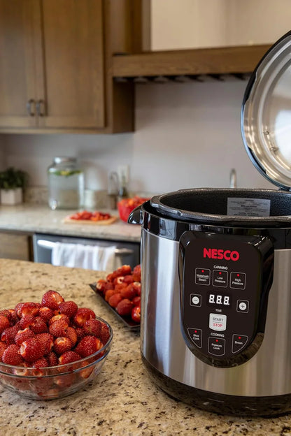 Nesco NPC-9 Smart Electric Pressure Cooker And Canner, Stainless Steel, 9.5 Qt