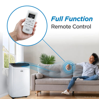 Black Plus Decker 8000 BTU Portable Air Conditioner Up To 350 Sq. Ft