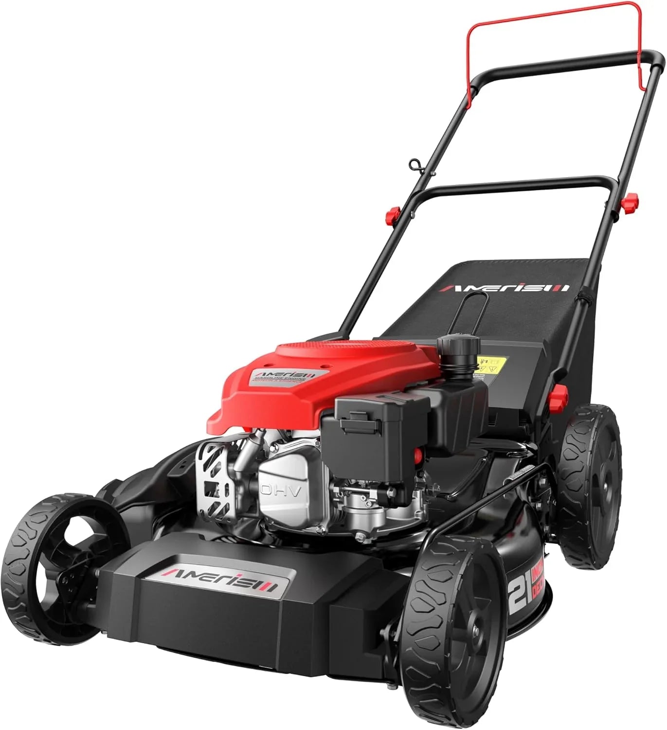 21 In. Gas Push Lawn Mower, 2-in-1 Mulching And Side Discharge, 144cc 4-Stroke Ohv Engine
