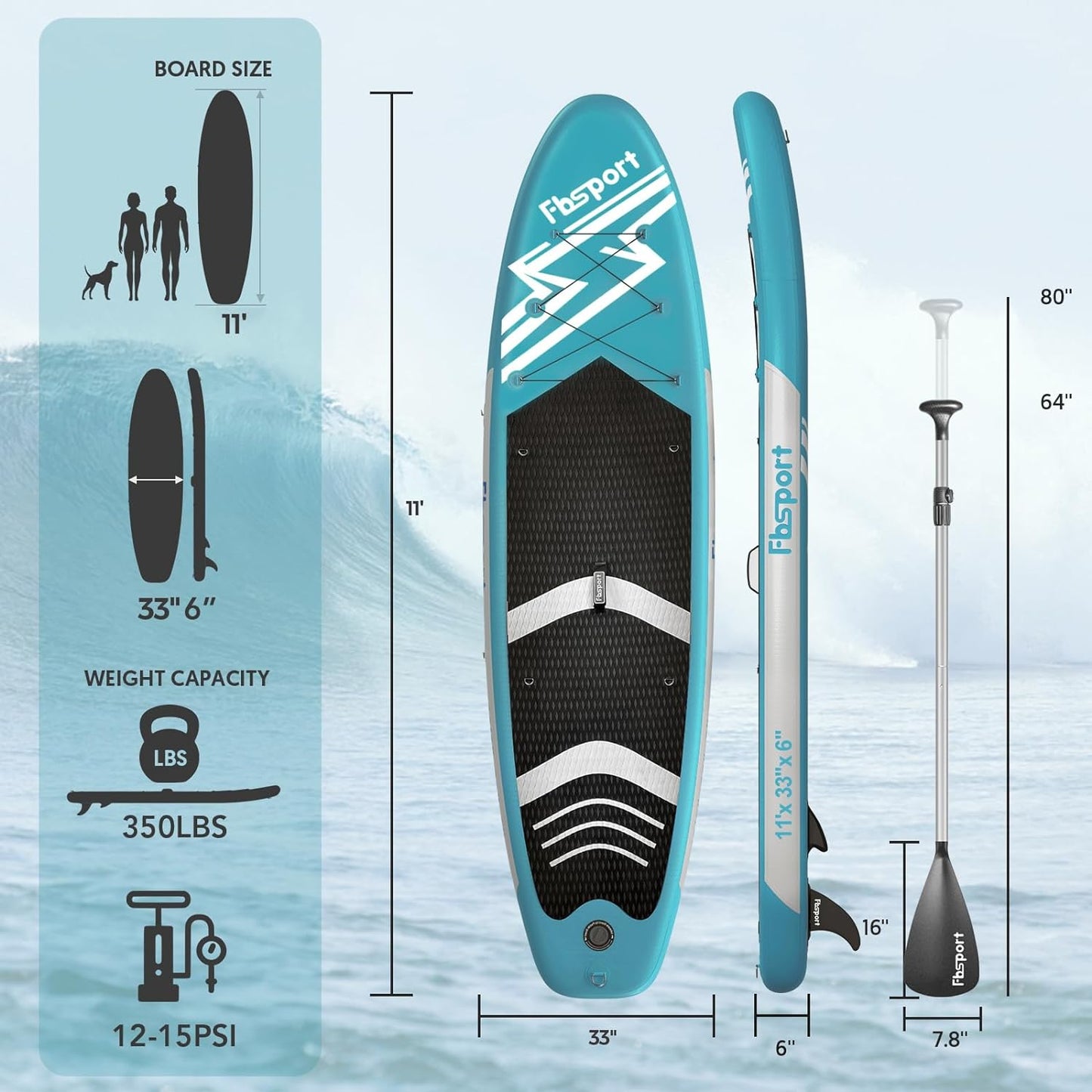 Premium Stand Up Paddle Board Yoga Board With Sup Accessories And Carry Bag