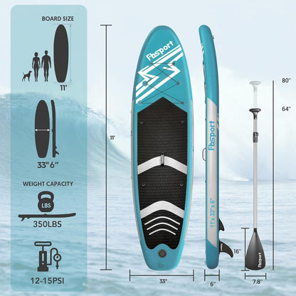 Premium Stand Up Paddle Board Yoga Board With Sup Accessories And Carry Bag