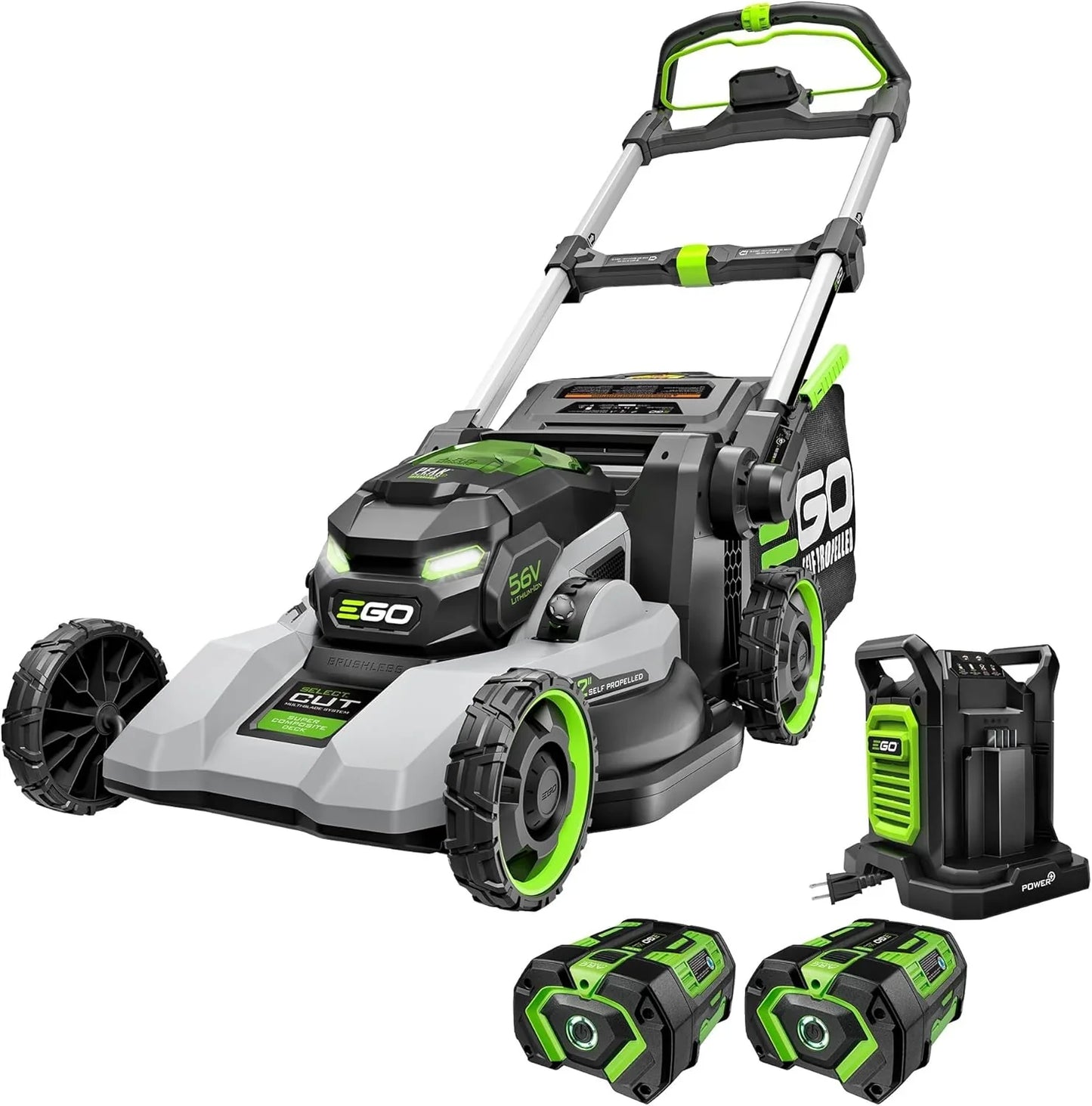 Ego Power Plus Electric Lawn Mower, Self-Propelled Cordless With Select Cut And Touch Drive