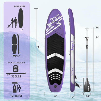Premium Stand Up Paddle Board Yoga Board With Sup Accessories And Carry Bag