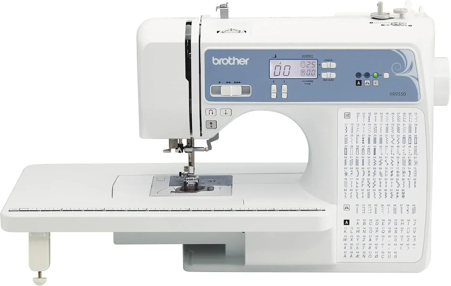 Brother Sewing And Quilting Machine Computerized 165 Built-In Stitches LCD Display Wide Table