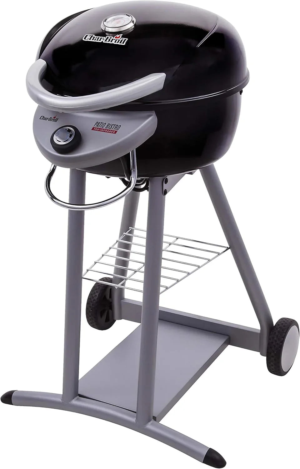 Charbroil 3-in-1 Dual Fuel Outdoor Bistro Pro Electric Grill And Griddle Plus Charcoal Mode Bbq