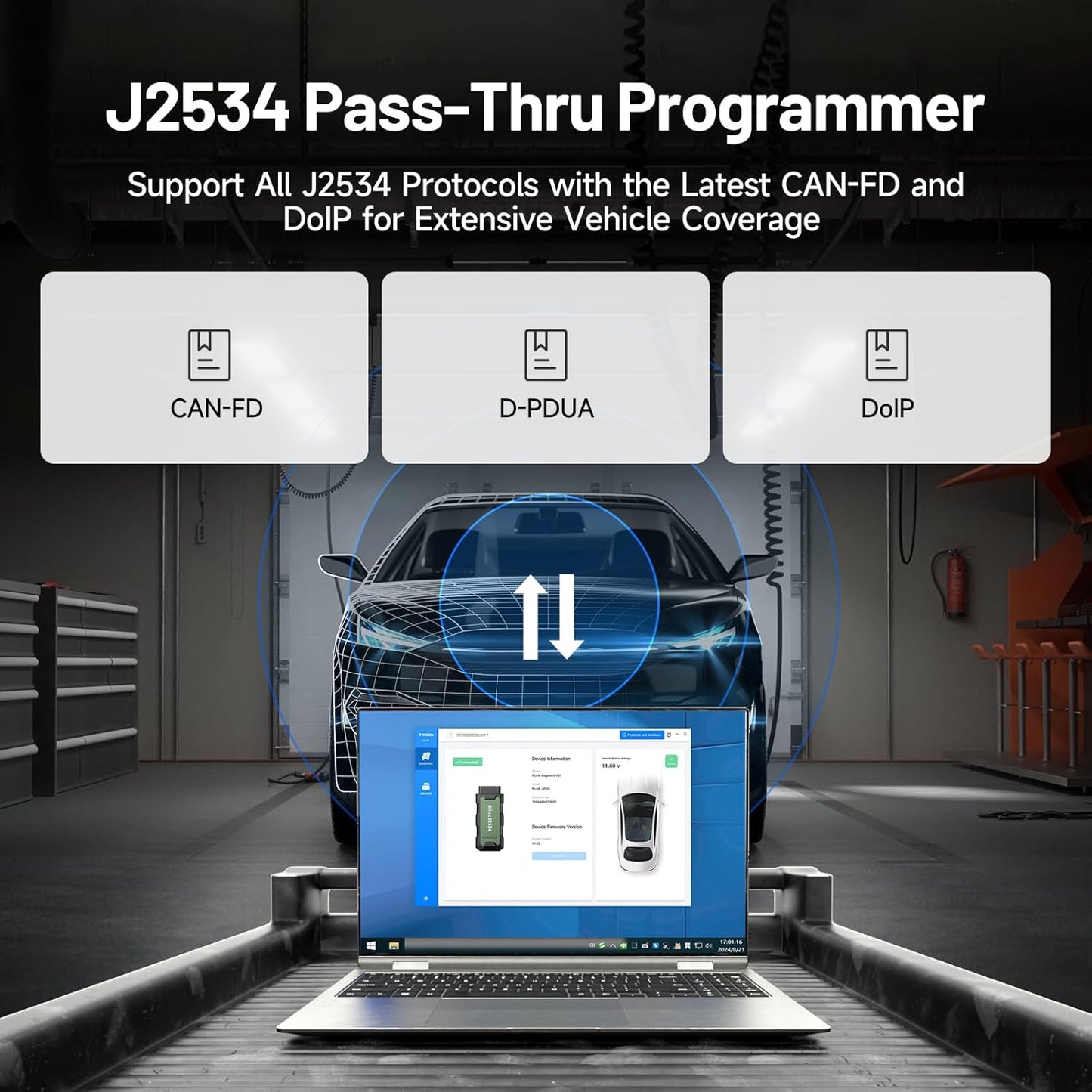 Topdon RLink J2534 Pass-Thru Programmer, OEM Diagnostic Tool