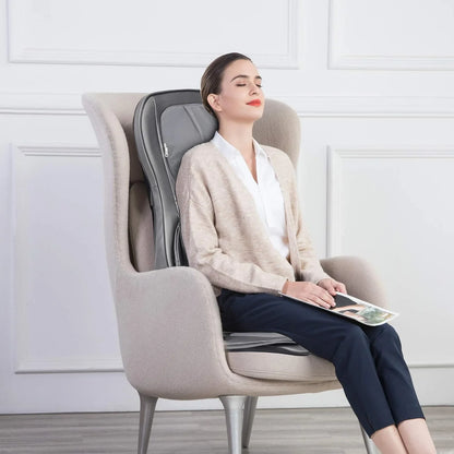 Comfier Massager Chair With Heat Shiatsu Neck Back Massager Portable With Compress And Rolling Massage Chair Pad For Full Back Neck And