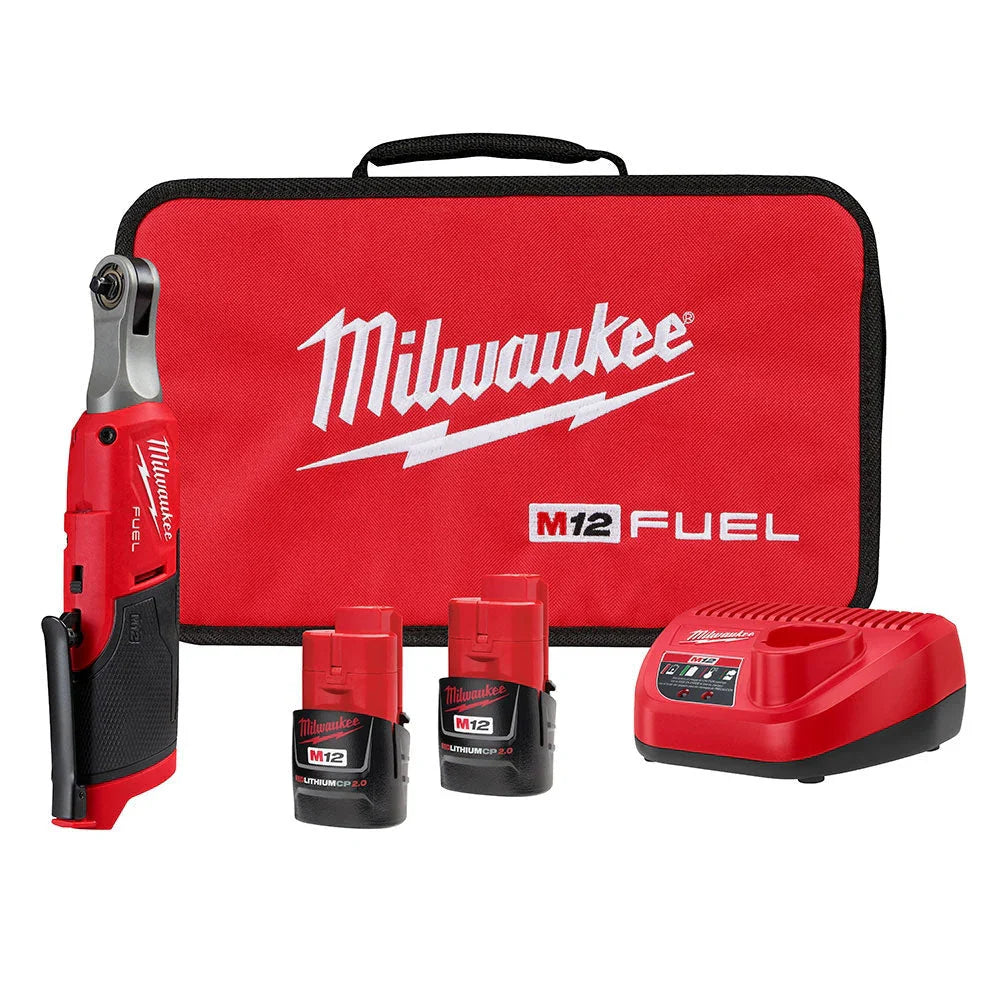 M12 Fuel 1/4 In. High Speed Cordless Ratchet Kit