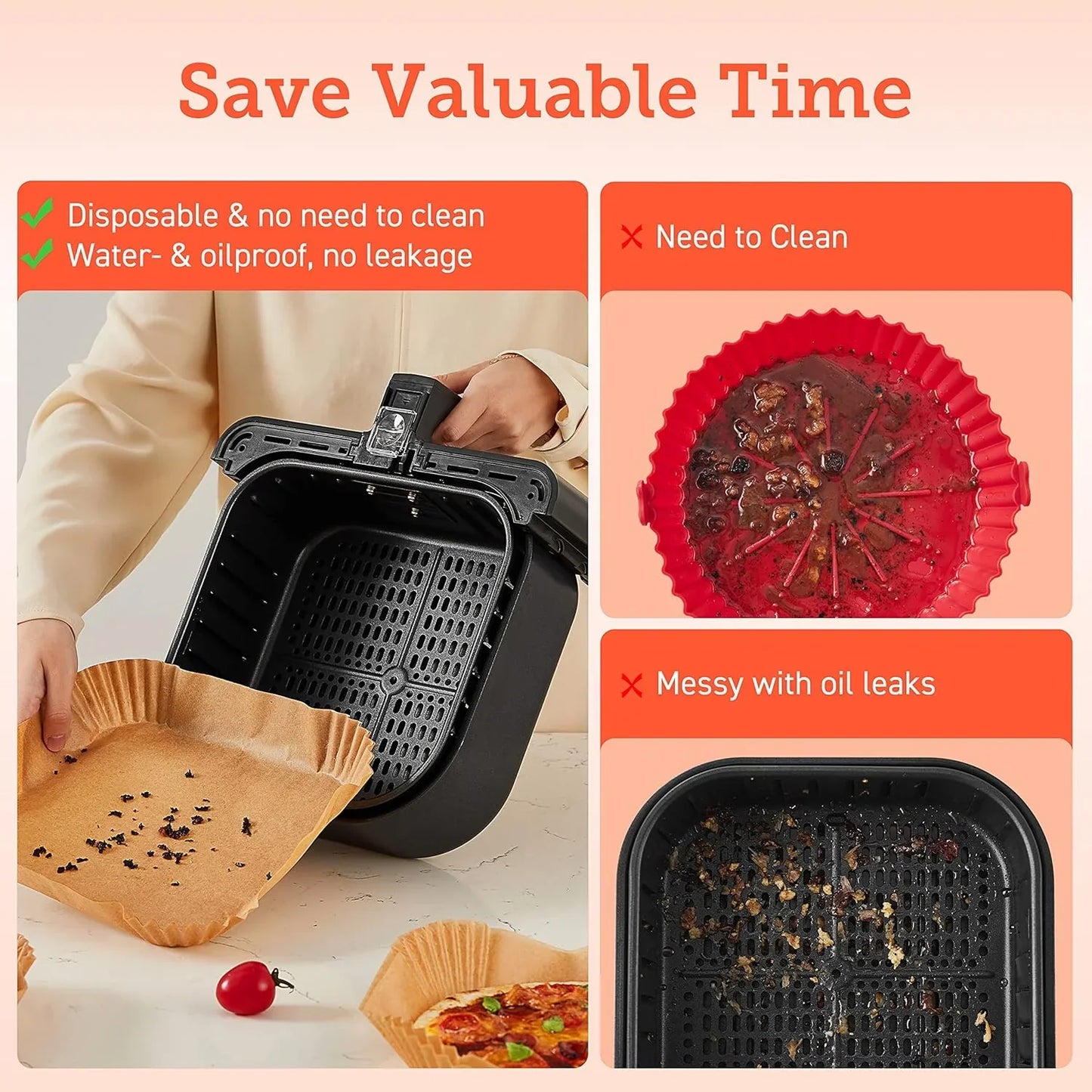 Cosori Air Fryer 9-in-1 Compact And Large 6-Qt. Fast Turbo Modes Precise Heat For Even Results