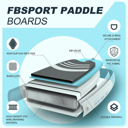 Premium Stand Up Paddle Board Yoga Board With Sup Accessories And Carry Bag