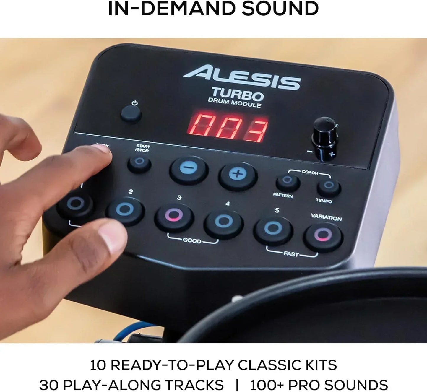 Alesis Turbo Mesh Kit- Electric Drum Set With Over 100 Sounds Mesh Drum Pad