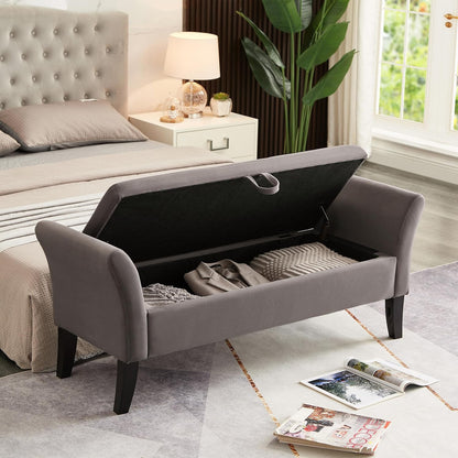 Furniliving Modern Storage Ottoman Bench