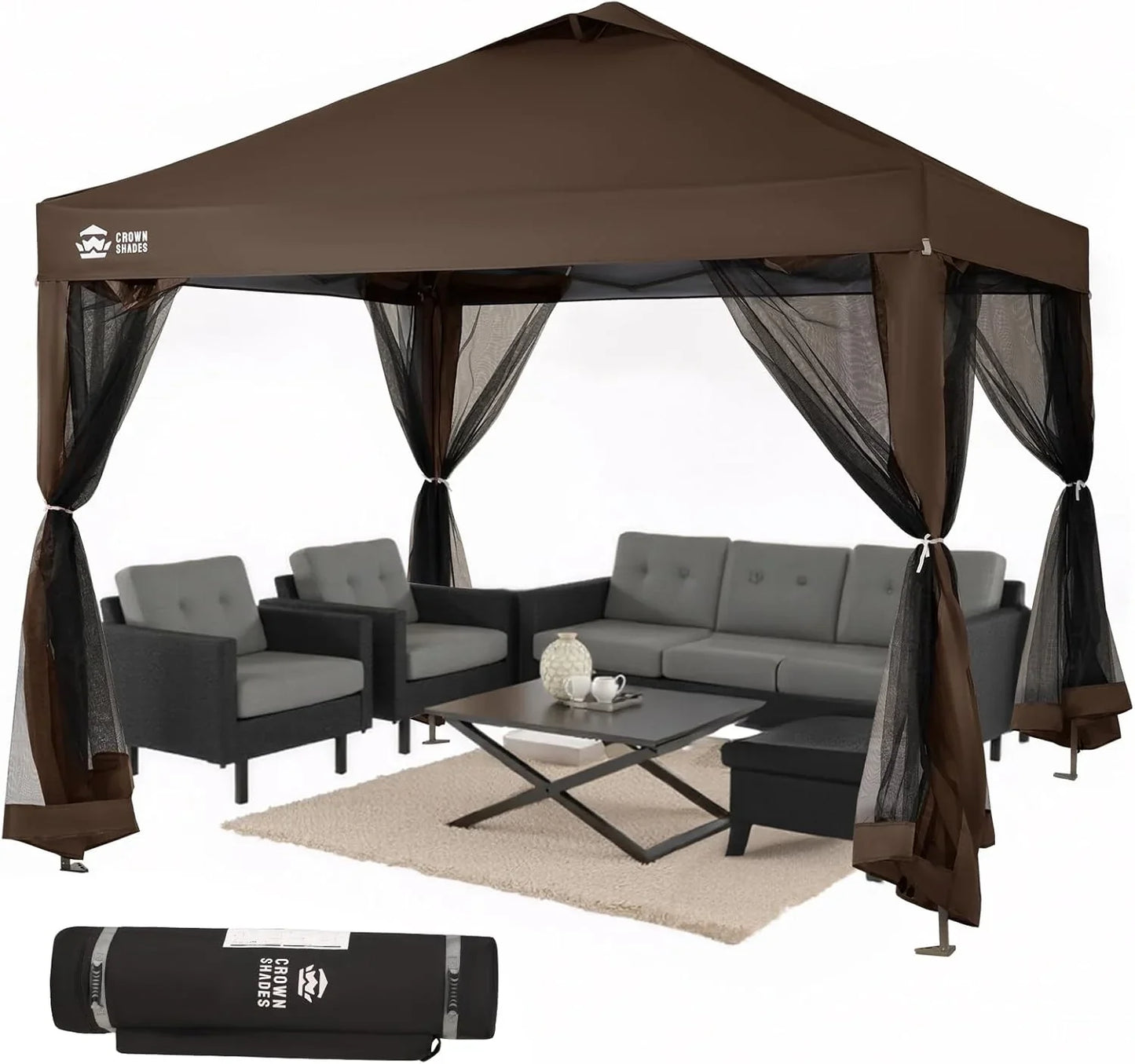 Crown Shades 13x13 Pop Up Gazebo, Canopy Tent
