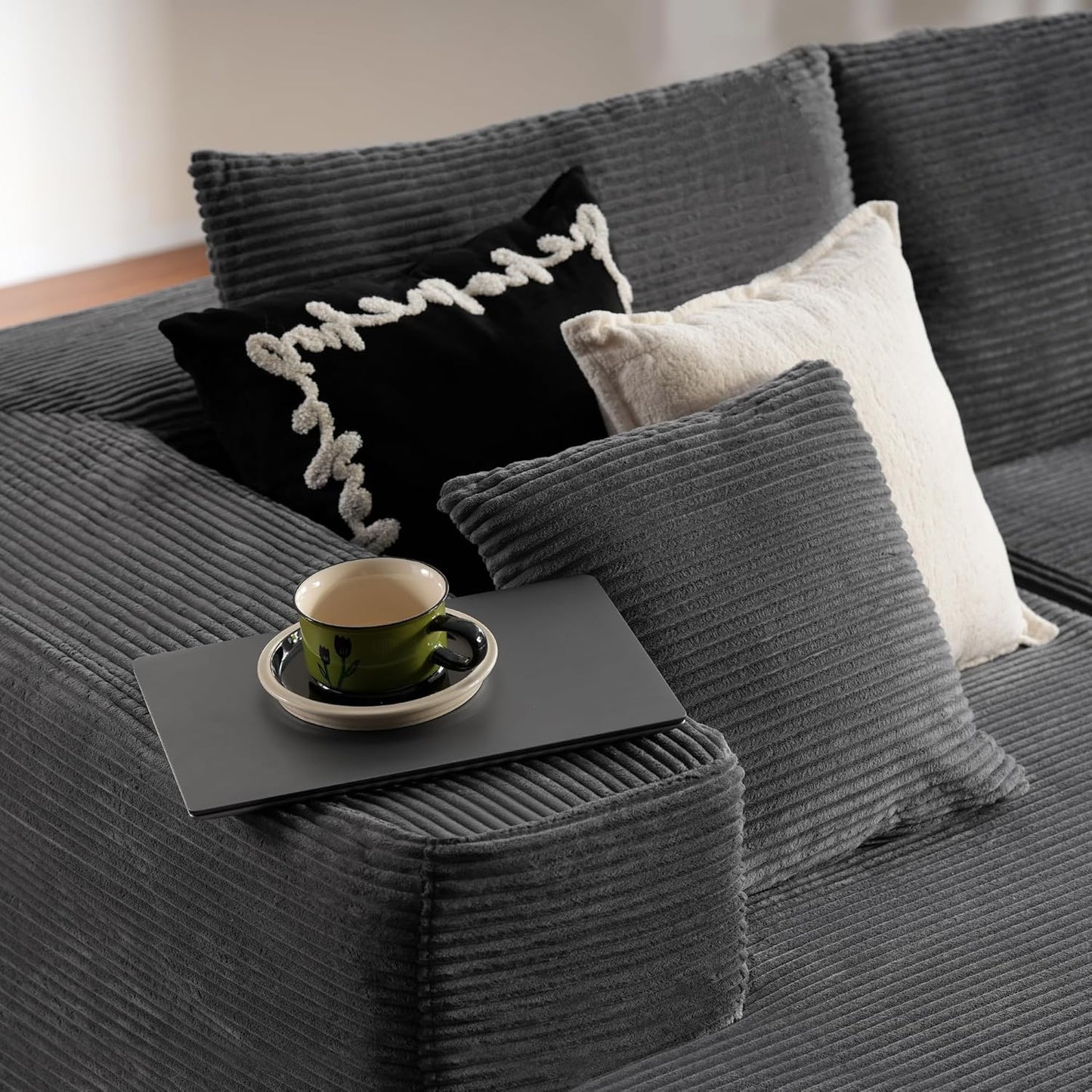 Ovios 104 In. Cloud Sectional Couch With L-Shape Chaise, Modern Modular Sofa With Deep Seat, Upholstered Couches For Living Room Bedroom