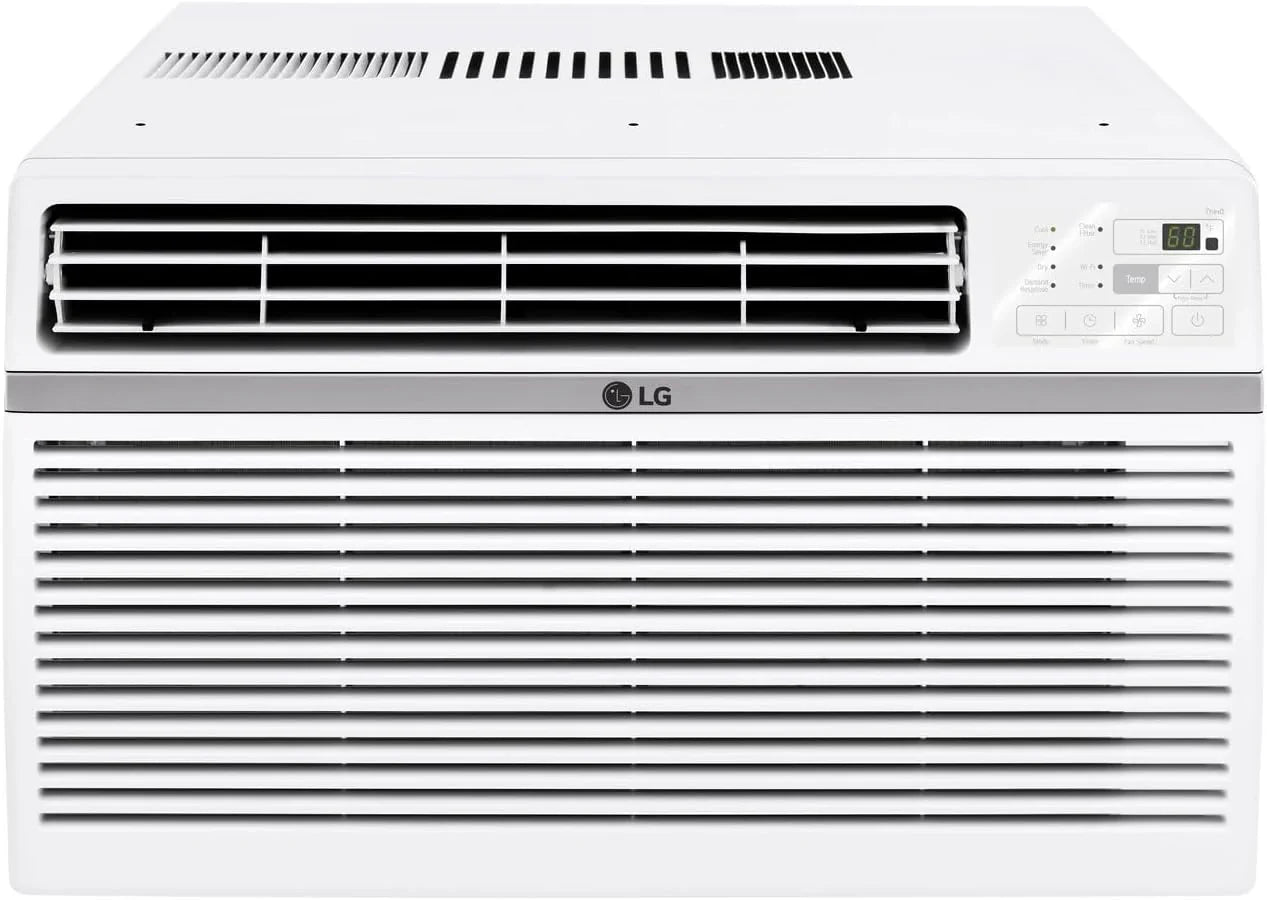 LG 6,000 BTU Window Air Conditioner, 115V, Cools 250 Sq. Ft. For Bedroom, Den
