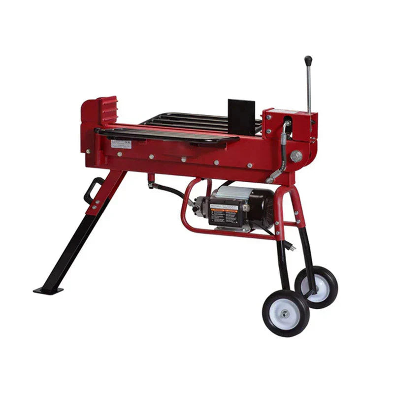 Industrial ED10T20 10-Ton Electric Log Splitter With Dual-Action Wedge And 2.5 HP Motor
