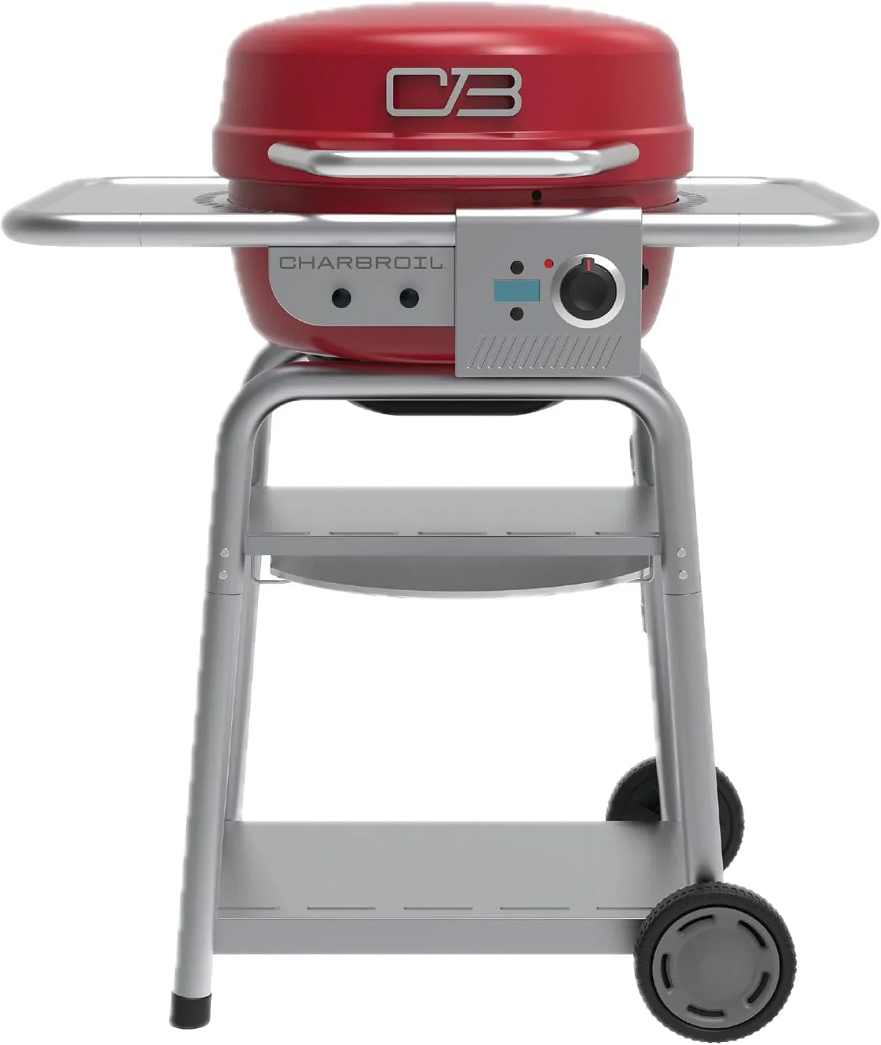Charbroil 3-in-1 Dual Fuel Outdoor Bistro Pro Electric Grill And Griddle Plus Charcoal Mode Bbq