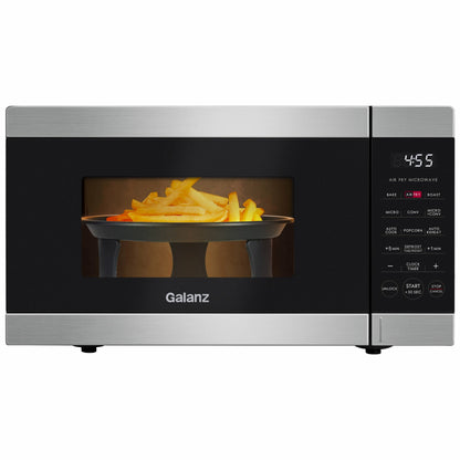 Galanz 3-in-1 Air Fry Microwave Oven, 0.9 Cu. Ft., 900W, Stainless Steel, Convection And Air Fry Technology