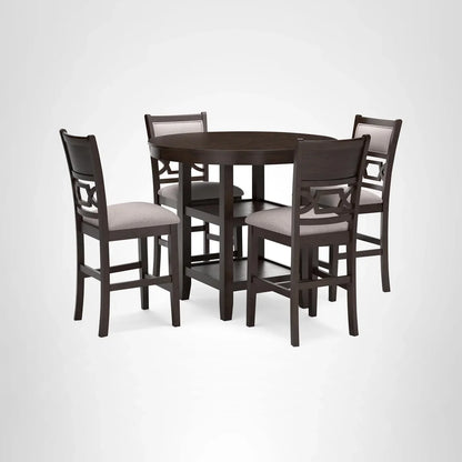 Signature Design By Ashley Bridson 5 Piece Dining Room Set Includes Table 4 Ladderback Barstools
