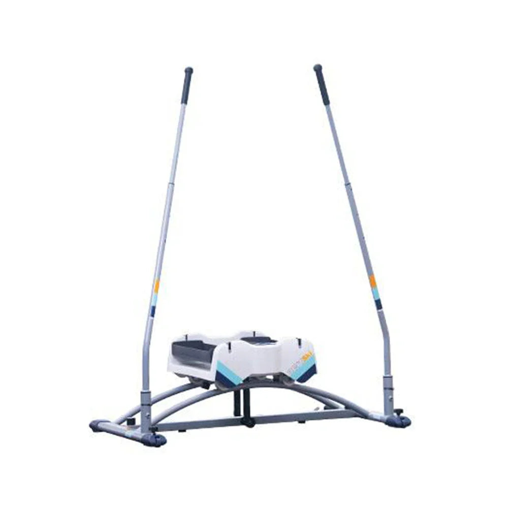 Aeroski 2.0 Ski Fitness Workout Machine With Recoil Spring Resistance Gray