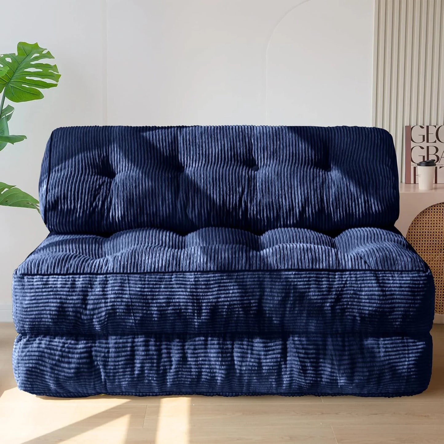 Maxyoyo Folding Sofa Bed, Convertible Sleeper Chair With Pilow Foldable Mattress With Back Support