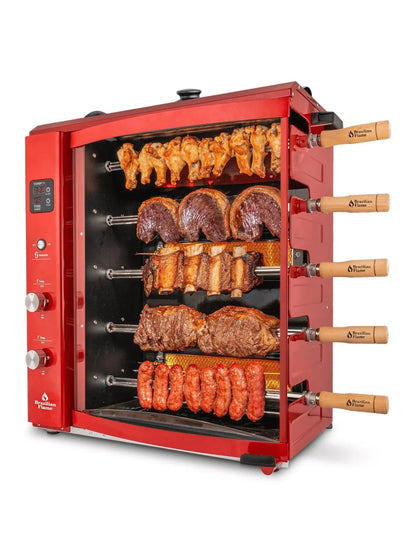 Brazilian Flame Churrasco Gas Rotisserie Oven Grill Roaster With Auto Rotating Skewers For Rotisserie Chicken Brazilian Style Bbq And Churrasco
