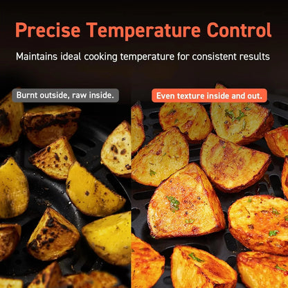 Cosori Air Fryer 9-in-1 Compact And Large 6-Qt. Fast Turbo Modes Precise Heat For Even Results