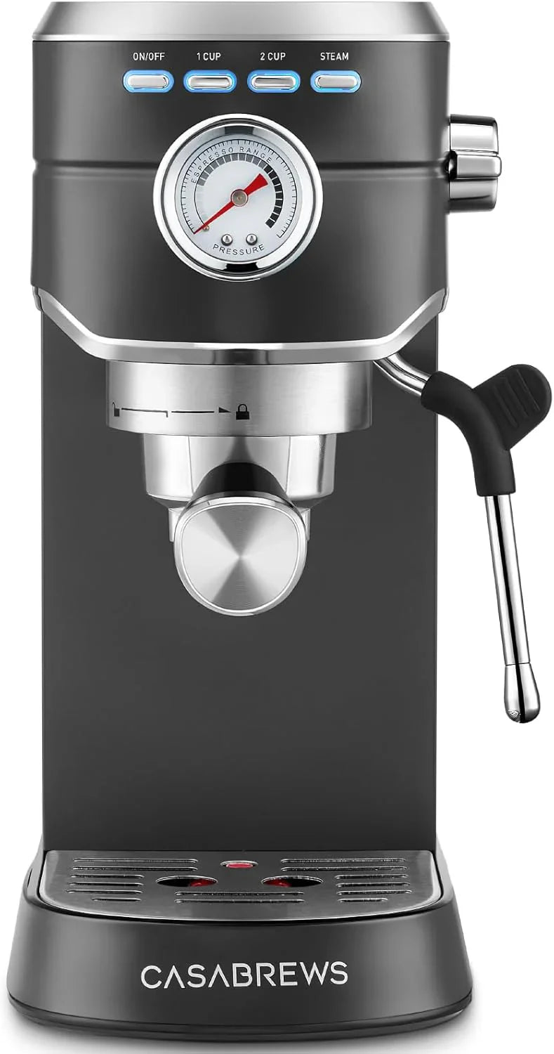 Casabrews CM5418 Espresso Machine 20 Bar, Compact Espresso Maker With Steam Milk Frother