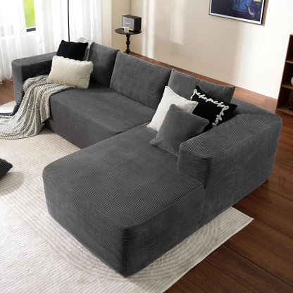 Ovios 104 In. Cloud Sectional Couch With L-Shape Chaise, Modern Modular Sofa With Deep Seat, Upholstered Couches For Living Room Bedroom