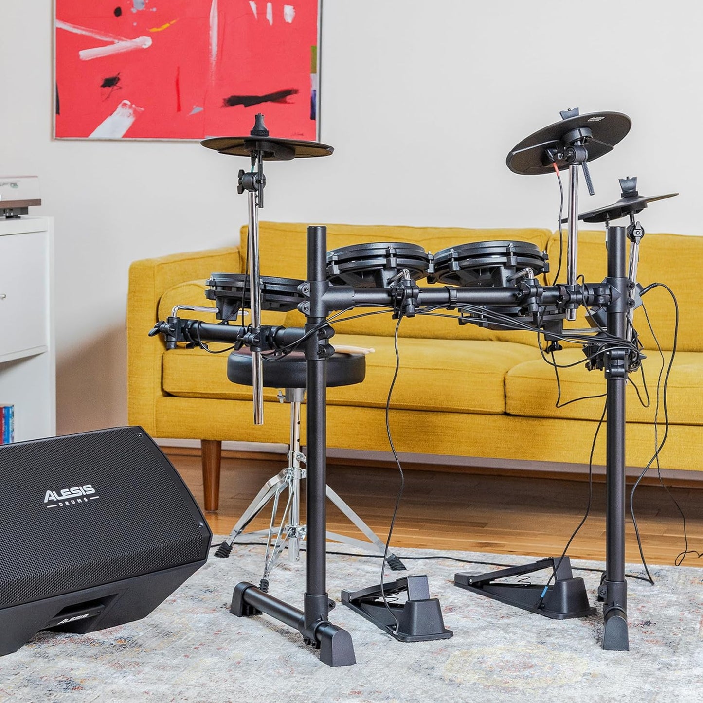 Alesis Turbo Mesh Kit- Electric Drum Set With Over 100 Sounds Mesh Drum Pad